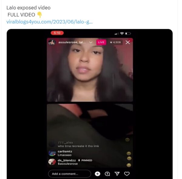 Lalo gone brazy exposed Twitter Video