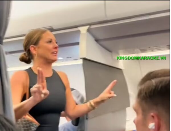 Tiffany Gomas's meltdown was caught on video as she frantically demanded to get off a plane and claimed someone in the back of the aircraft was not real