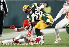 Bryan Cook (6) is injured while tackling Green Bay Packers running back AJ Dillon (28) during the second half of an NFL football game Sunday, Dec. 3, 2023.
