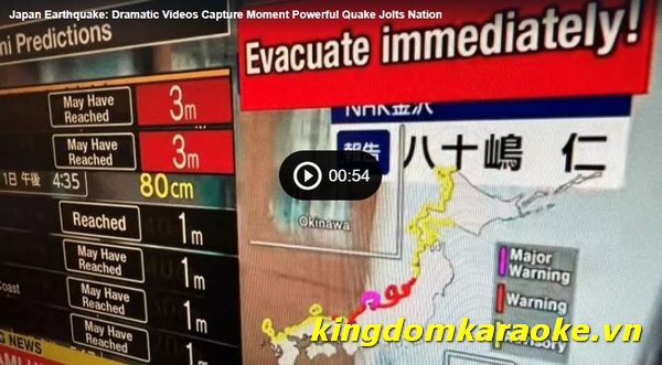 Footage Of Earthquake In Japan