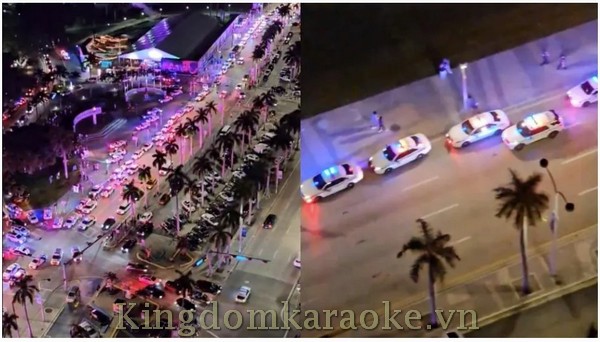 Screenshots from a viral video some claim shows aliens in Miami on New Year's Day.